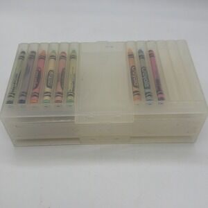Vintage 1987 Tupperware Art Locker Crayon Supplies Storage Box Tuppertoys USA